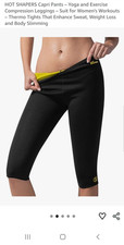HOT SHAPERS fitness slimming leggings  Capri like Zaggora neoprene