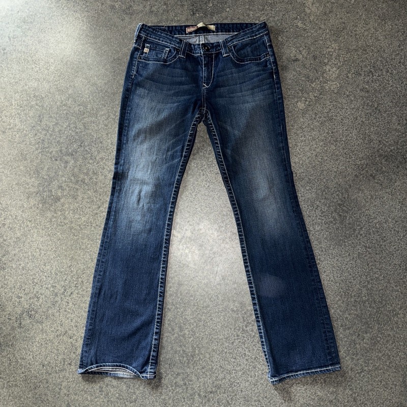Big Star Remy Low Rise Bootcut Jeans Women 31L Medium Wash Denim