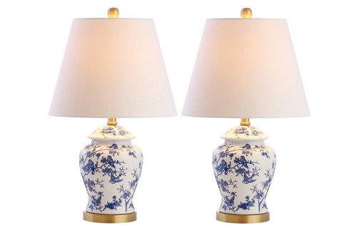 JYL3005A-SET2 Set of 2 Table Lamps Penelope 22" Chinoiserie Classic Cottag