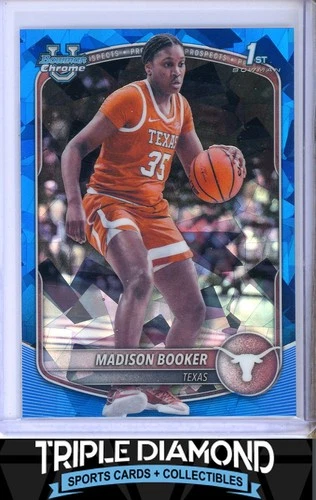 2025-26 Bowman Chrome Sapphire 1st Madison Booker Prospects Texas P478