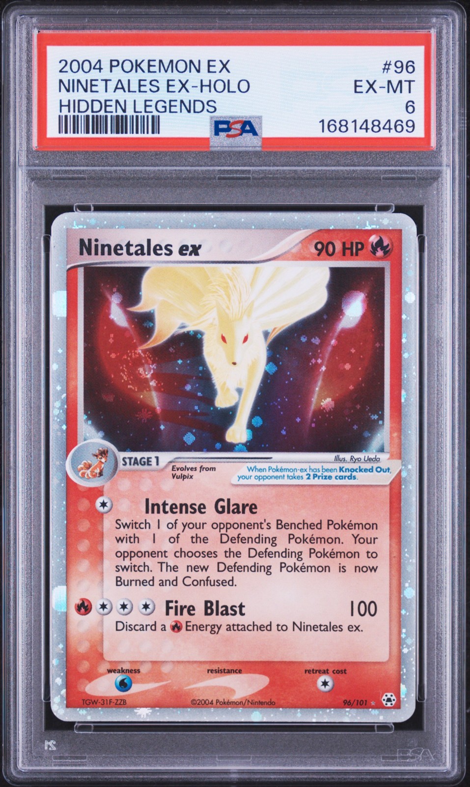 POKEMON NINETALES EX HIDDEN LEGENDS 96 ULTRA RARE PSA 6 REGRADE INVEST