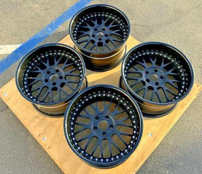 ISS Forged FM-10R 18x11 -5 3pc 5x114.3 Widebody Wheels STI WRX CZ4A GTR CT9A EVO
