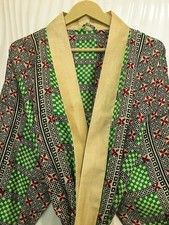 Abito lungo kimono bianco sporco pura seta vestito ragazza donna kimono...