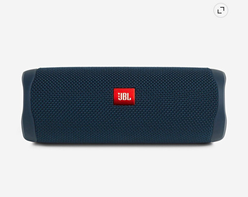 JBL Flip 5 Portable Bluetooth Speaker, Blue, Cylindrical Design