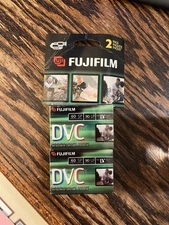 New 2-Pack Fujifilm DVC Mini DV Digital Videocassette 60min SP 90min LP