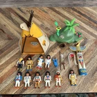 Vintage Playmobil Set Native American Indian Camp with Teepee Indians Etc