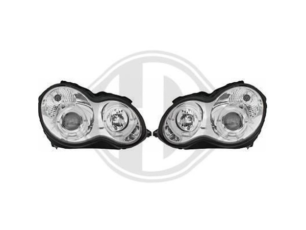 " \"Designscheinwerfer Set Angel Eyes FüR Mercedes W203 2000-2007\""-image