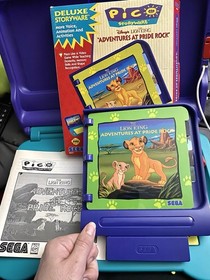 SEGA PICO LEARNING SYSTEM CONSOLE ORIGINAL BOX+5 GAMES 3 CIB ALL TESTED WORKING