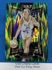2025 #21 Julie Vanloo Panini Select WNBA Concourse Green Flash Prizm Sparks