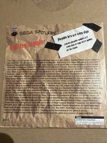 VINTAGE  SEGA SATURN  VIDEO GAME GAMING   BOOTLEG SAMPLER  N ORIGINAL SLEEVE