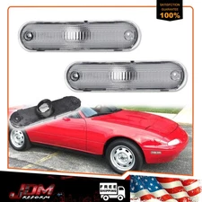 For 1990-2005 Mazda Miata MX-5 Clear Front or Rear Side Marker Light Lamps 2PCS