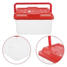  Small Fish Bowl Transport Container Clear Plastic Terrarium Hamster Habitat