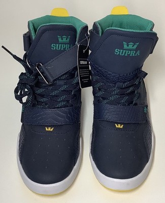 SUPRA Breaker 05893-470 8.5 Mens Blue Synthetic Lace up High Top