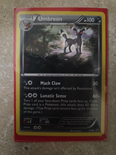 Pokémon TCG Umbreon XY96 Holo Black Star Promo Card 2016 Lightly Played