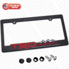 Toyota Trd Sport Mountain 4x4 Front Rear License Plate Frame Cover Decorate Toyota Trd Sport Mountain 4x4 Front Rear License Plate Frame Cover Decorate