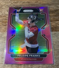 2021 Panini Prizm Feleipe Franks Pink Prizm SP RC #398 Atlanta Falcons Rookie QB