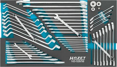 HAZET Wrench set 163-528/56 Outside hexagon profile, Outside 12-point traction