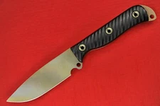 Busse Anorexic Badger Attack .165" Camo Blade, Textured Rope Black Paper Handle