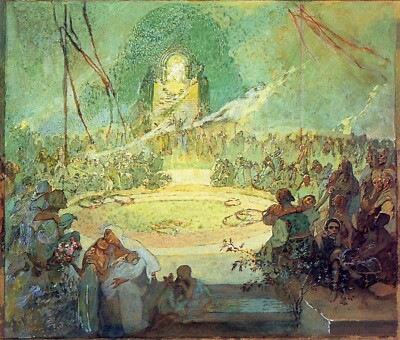 Age of Love 1936 1938 by Alphonse Mucha Giclee Fine Art Print Repro on Canvas