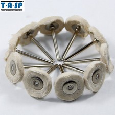 Dremel Mandrel Cloth Wheel Polishing Buffing Metals 1/8" 3.2mm Shank  10PC 