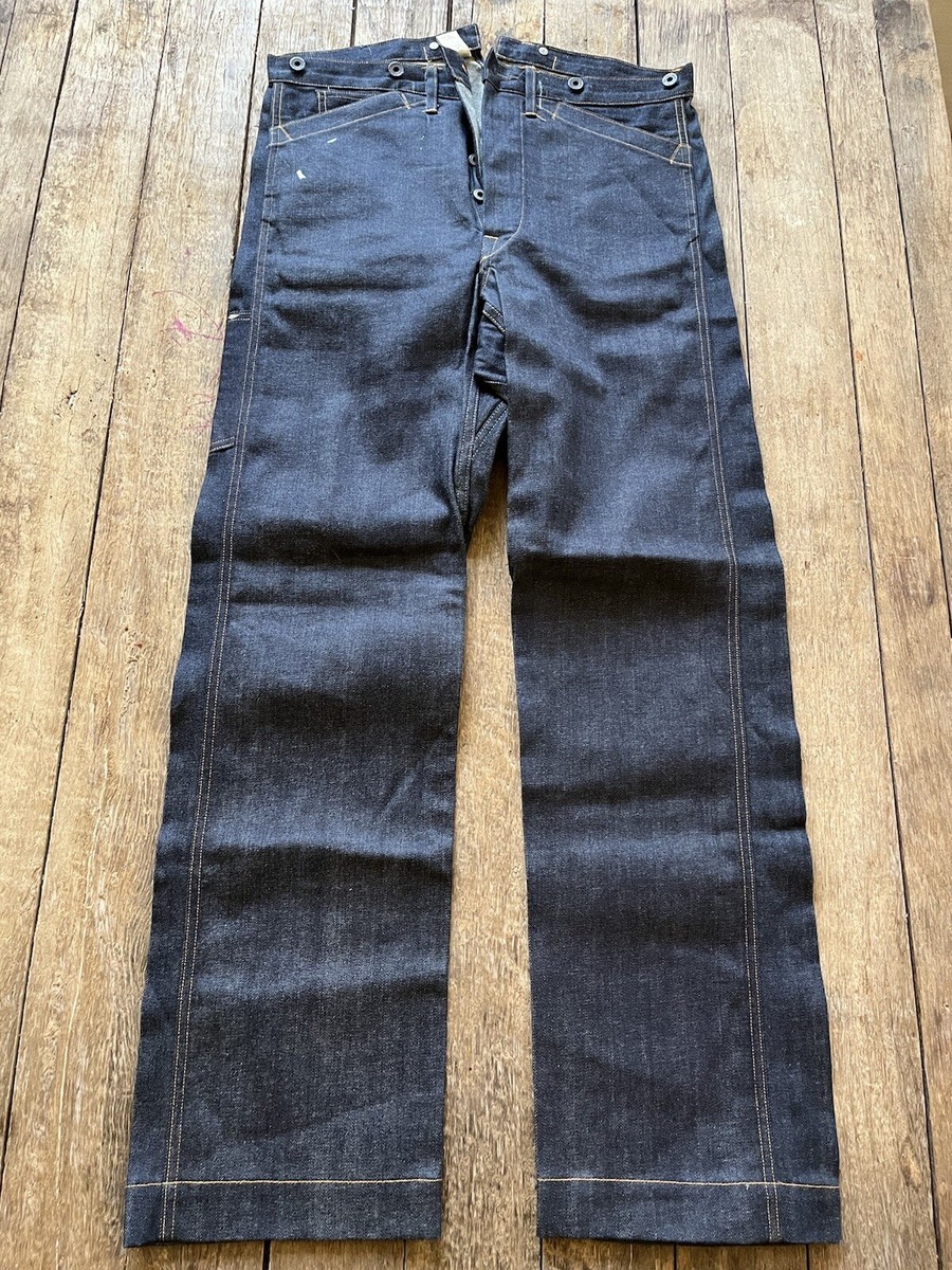 DOUBLE RL & CO WAIST OVERALLS 36 デニム RRL RRL Double RL Men's Jeans raw rigid waist overalls straight leg