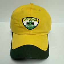 Yellow Jamaica No Problem Baseball Cap, Adjustable Strap One Size Hat