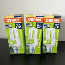 4 X OSRAM Duluxstar 75 Watt BC B22d Warm White Energy Saving Light  