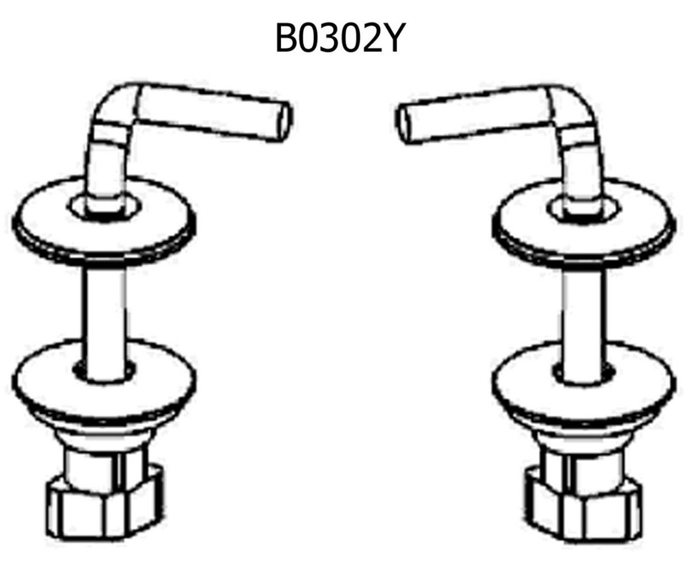Haro WC Sitz Befestigung Fastfix Edelstahl Bügelbefestigung