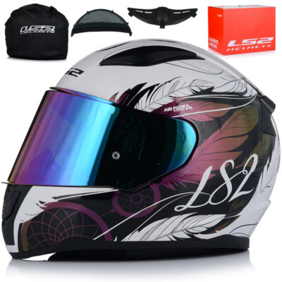 Motorradhelm LS2 FF353 RAPID II BOHO + 2 Visiere Damen Integralhelm Helm XS - XL