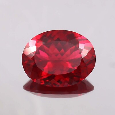 12.15 Ct Natural Flawless Mozambique Blood Red Ruby Oval Cut Loose Gemstone