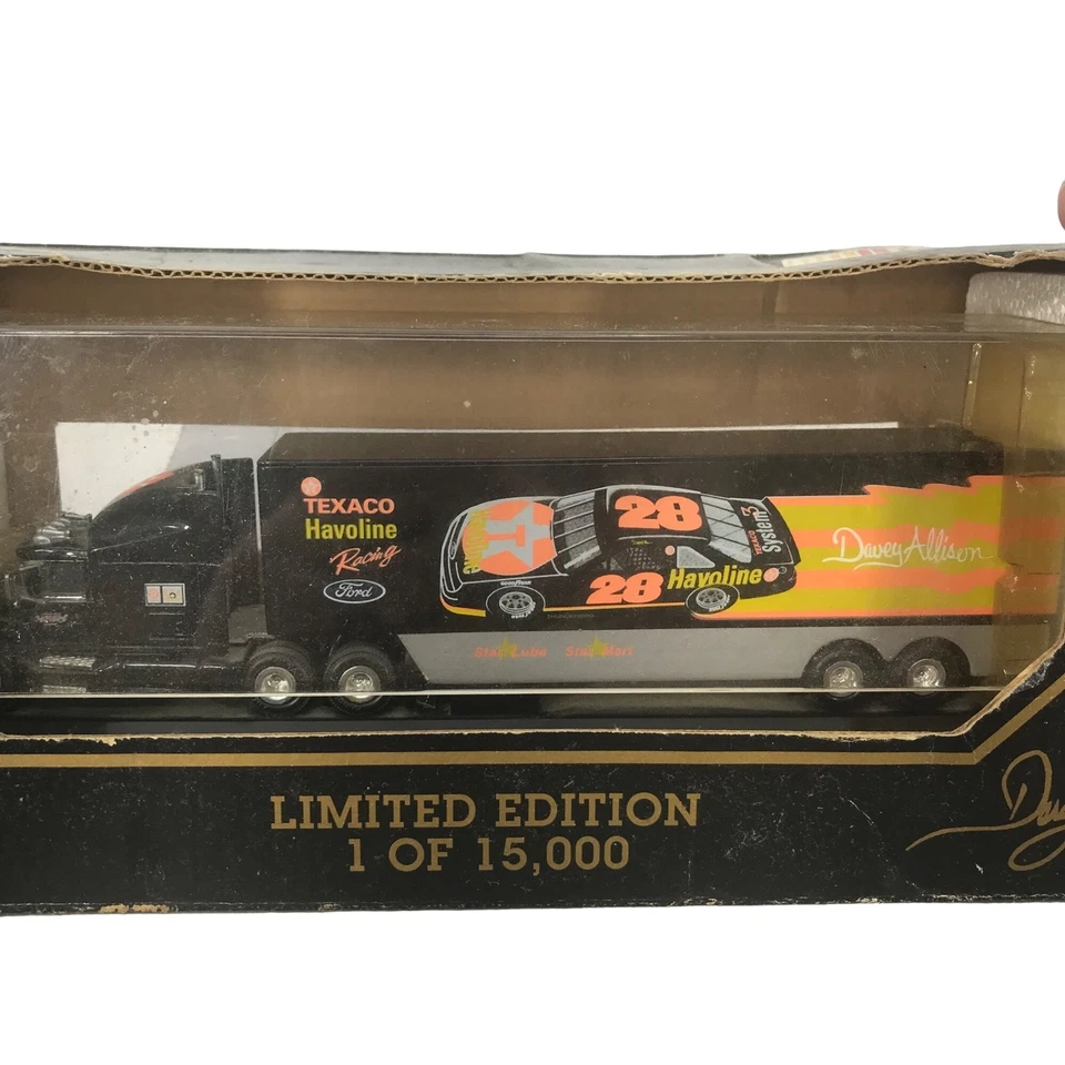Racing Champions 1993 Premier Edition Serial #14818 Davey Allison 28 Transporter - Image 3 of 4