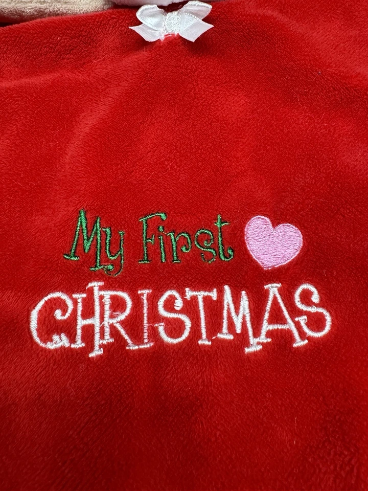 Baby Starters My First Christmas Reindeer Lovey Manta de Seguridad Sonajero Niño Niña Foto 4 de 4