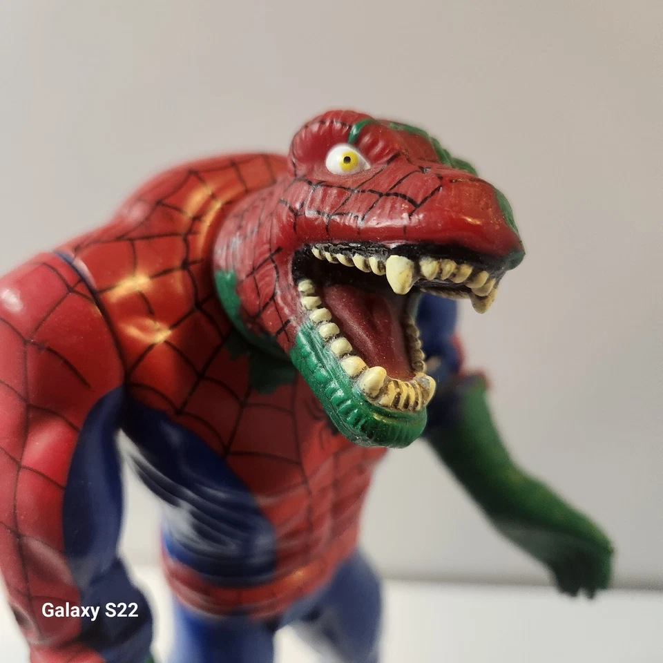 Figura de colección Toy Biz Marvel Spiderman Lizard 1994 10" sin cola Foto 3 de 3
