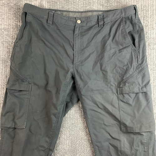 Delta Airlines Cargo Pants Men 42 Navy Blue Lands End Ripstop Employee Work - Picture 2 of 15