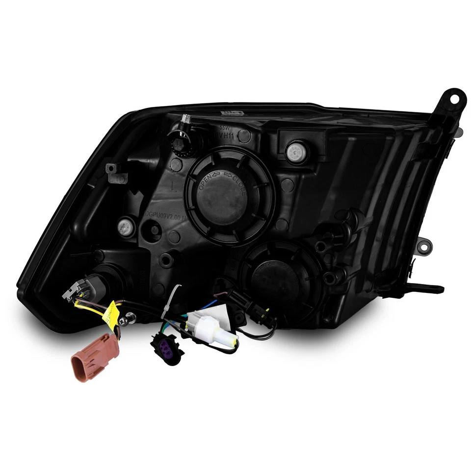 For 2009-2012 Dodge Ram 1500 2500 3500 Headlights Assembly LED DRL W/bulbs Pair Foto 2 de 4