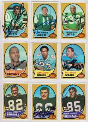 SIGNED JERRY LeVIAS AUTOGRAPHED 1970 TOPPS FOOTBALL CARD OILERS