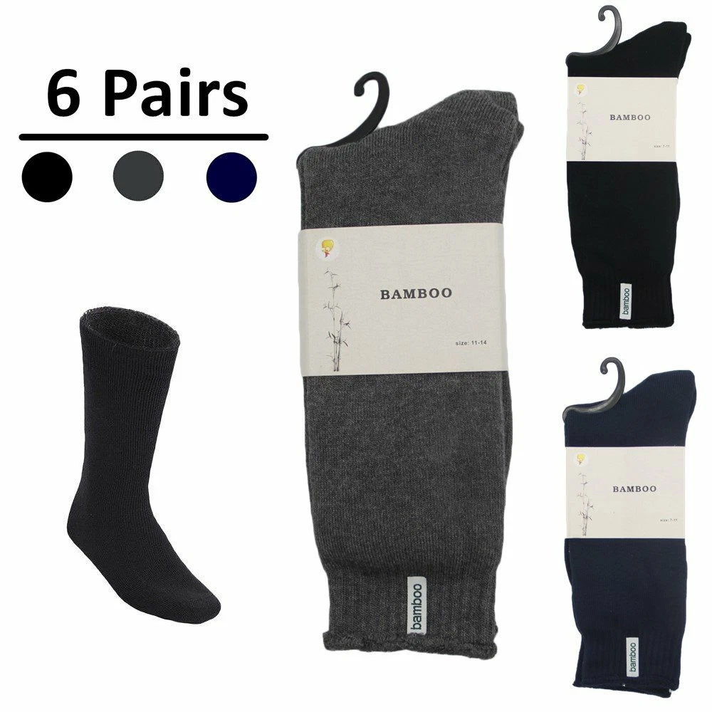6 Pairs Bamboo Thick Premium Work Socks Tough Heavy Duty Thermal Odor Resistant
Opens in a new windo