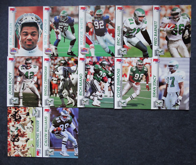 1992 Pro Set Series 2 Philadelphia Eagles Team Set of 12 Football Cards