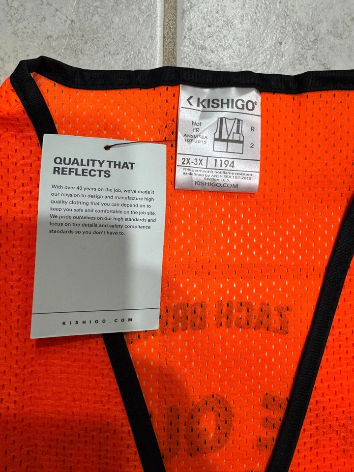 Zach Bryan Crew Vest Quittin' Time 2x-3x - Image 2 of 3