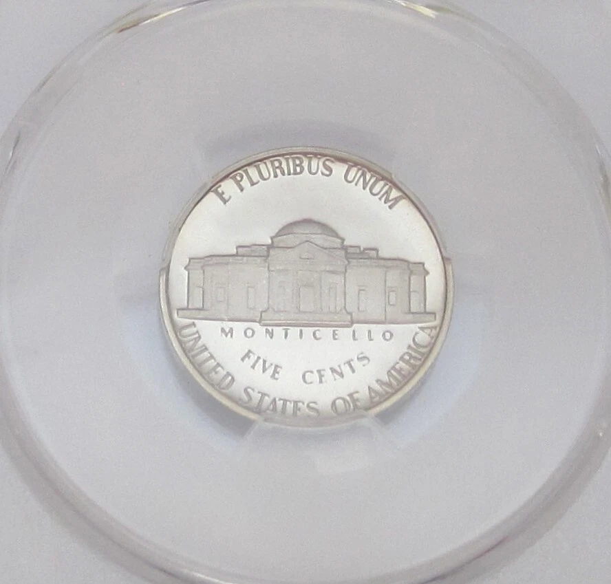 1981-S Tipo 1 JEFFERSON NICKEL PCGS PR70 DEEP CAMEO = GRAU SUPERIOR, TOP POP - Imagem 4 de 4