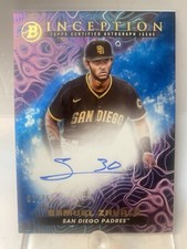 2023 Bowman Inception Samuel Zavala #PPA-SZ Primordial Prospect Purple Auto /75
