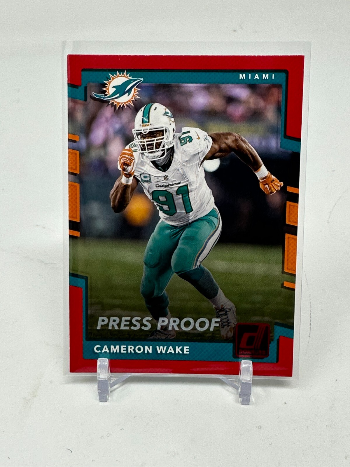 2017 Donruss Football Cameron Wake Red Press Proof Card #85