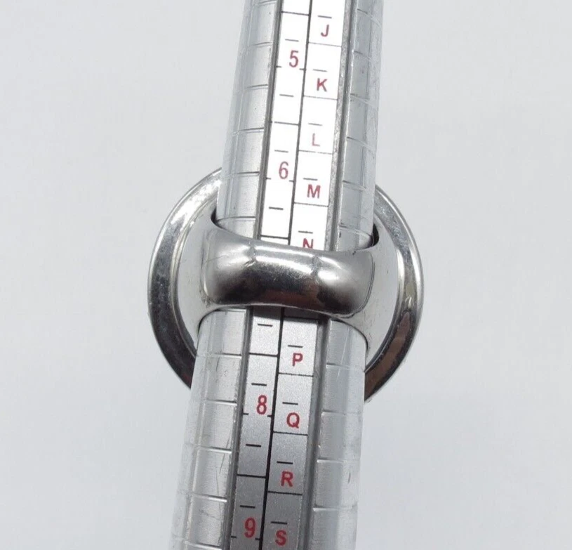 Anillo Ann Taylor Rosa Imitación Piel Talla 7 Redondo Grueso Funky Tono Plata Foto 4 de 4