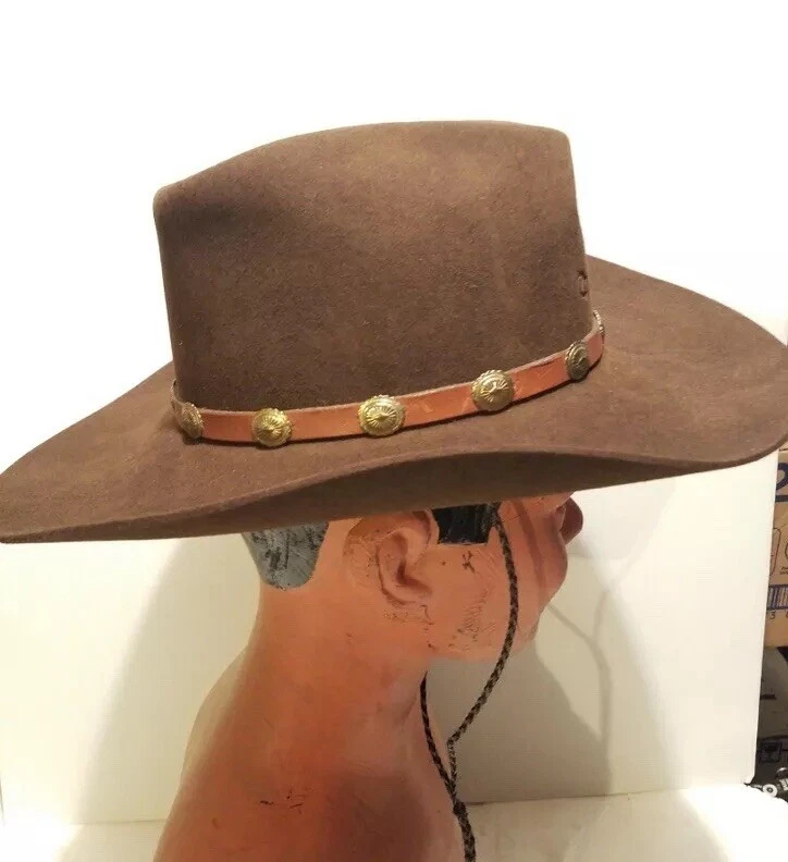 Sombrero de caballo Charlie 1 3x mezcla de piel marrón talla 6 7/8 pequeño bonito Foto 2 de 4