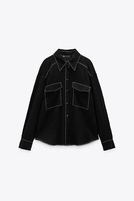 【ZARA】コンビパッチTシャツ ブラック | 5584/470/800 COMBINED PATCH T-SHIRT - Black | ZARA United States
