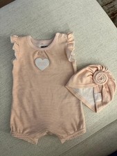 DKNY Baby Set Gr. 62   Sommerromper & Mütze ...