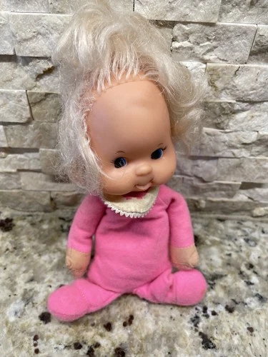 Vintage 1974 Pink Doll Mattel -b
