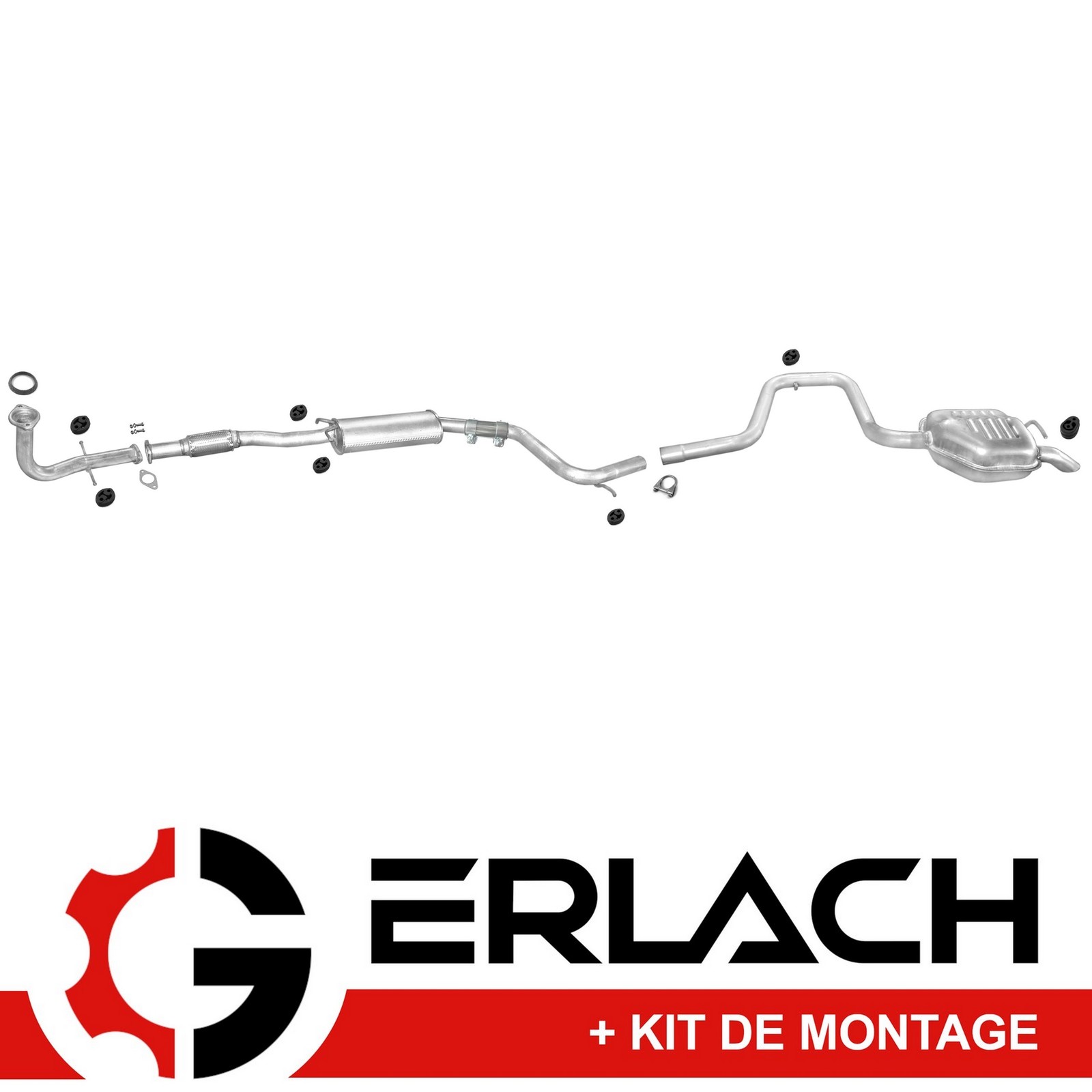 Silencieux échappement Ford Mondeo I 1.8 TD 3380 en acier aluminisé durable