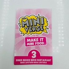 MGA's Miniverse Make It Mini Diner Series 3 Doll Dollhouse Miniature
