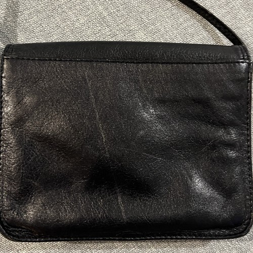 Borsa a tracolla Etc By Vannoort Mini in pelle morbida 5x7 nera tracolla lunga perfetta - Foto 3 di 9